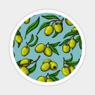 Olives - Mediterranean pattern Magnet